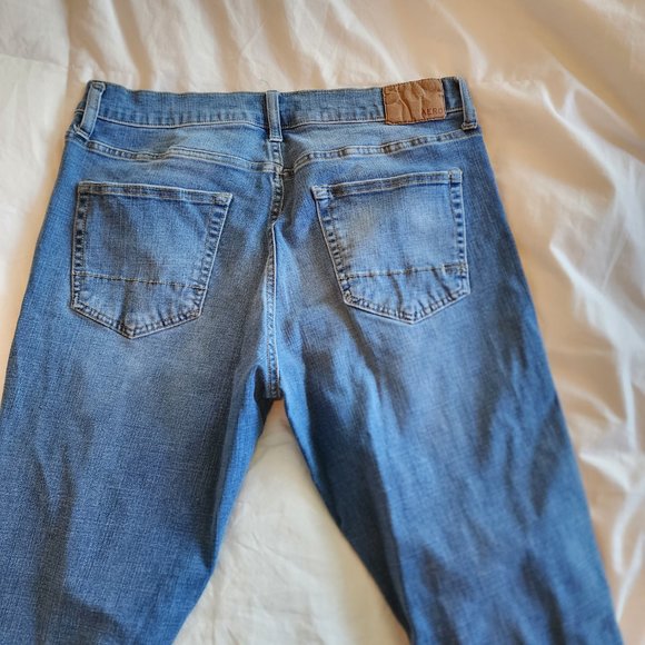Aeropostale Super Skinny Lightly Worn 34.34 Ripped Blue Jeans - Picture 2 of 4
